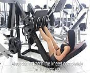 Eva Andressa Super SEXY Workout - Leg Press from hot workout