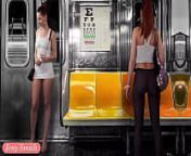Upskirt Flashing in Subway &mdash; virtual reality with Jeny Smith from mini skirt upskirt