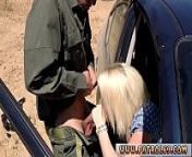 Cop uniform threesome hd xxx Blonde honey does it on the rubber hood from car hood