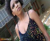 African Casting - Busty Ebony In Sequin Dress Impressed By The Size from asian girl on sequin dress masturbates and gets hard squirt kylie ng