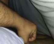Wanking Huge dick under blanket from indian guy stroking
