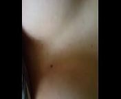 Masterbating couple, cum on tits from amateur cumming on wife