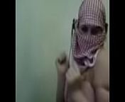 Palestine Arab Hijab Girl show her Big Boobs in Webcam from arab hijab girl boob