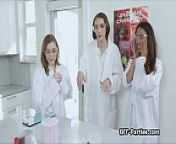 Three girlfriends sharing cock in lab coat from vip sex full aria video