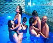 Gangbang sex is full entertainment in the swimming pool from shiv jyoti rajput