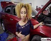 Ebony babe Kendall fucks the mechanic for some discounts from rabai anam xxx