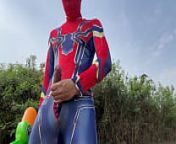 Spiderman big cock in Songkran Festival 2024 from animation gay spiderman x