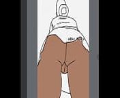 Digital Drawing of a girl in school uniform upskirt. Pussy from the back. from mzansi school girls com xxx sons sin