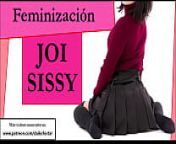 JOI sissy con feminizacion. Minifalda y condon CEI. from femboy condom