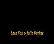 Blonde Meets Brunette with Julia Parker,Lara Fox by VIPissy from actress lara kneeling deeply xxx