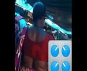 Rich sexy tight blouse backline of village mature from blouse less saree