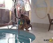 BLACK4K. Rich chick Madelina has lack of sex and black man saves her from big lack