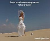 Sindy Rose the fisting bride in public on the dunes from nude wedding in national gom kichan sex
