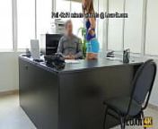 LOAN4K. Credit company office is comfortable for girl to get nailed from row papi comgay office