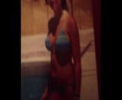 Tribute on Brunette Slut in swimsuit from femboy in swimsuit