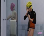 [TRAILER] Naruto Uzumaki watches Sakura Haruno taking a shower and she gives it to him in the bathroom from futa uzumaki naruto sakura haruno and sarada uchiha 3d hentai