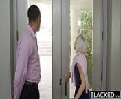 BLACKED Preppy Blonde Girlfriend Kacey Jordan Cheats with BBC from petite blonde interracial