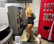Hot Blonde walking half naked in public from half naked teens