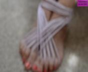 TSM - Dylan shows off her shibari (rope binding) skills on her feet from bind rope