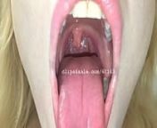 Mouth Fetish - Kristy Mouth Video 1 from la pork vore 1