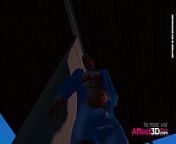 Muscle guy fucking a big tits futa babe in the shower in a 3d porn animation from 3d muscled futanari fuck men