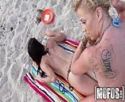 Mofos - Two perfect beach babes have some fun from two some se