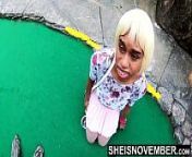 Me Sneaking My Boyfriend Pussy At His Job Outdoors At The Mini Golf Course, Hot Kinky Ebony Msnovember Missionary Sex & BJ Outside Legs Up, Doggystyle EbonyFuck With Ebonypussy Flash on Sheisnovember from hind sxx