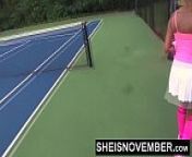 I'm Walking Down The Street To Give A Blowjob To A Big Dick Guy I Met During My Tennis Match With My Giant Nipples And Big Boobs Out, Skinny Blonde Black Slut Sheisnovember Exposing Her Big Butt, Cute Panties Outdoor on Msnovember from booty call hot cute girl in stocki
