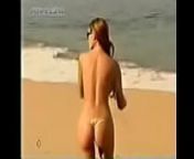 SILVINA LUNADESNUDAEN LA PLAYA from peeing mania nued beach