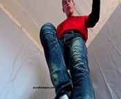 trampling gay jeans fetish spit sneakers shoes hd720 from gay shoe trample