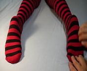 Soles Massage And Tickling, Stripped Socks from socks sole