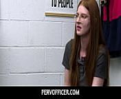 PervOfficer -Nerdy Ginger Uses Her Pussy To Get Out Of All Kinds Of Trouble - Jane Rogers from usa xxx office full