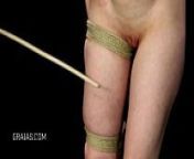 Tit and thigh caning from caned and