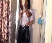 Big Black Booty Grinding White Dick in Shower till they cum from black milf shower