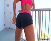 Lisa Ann Hot Workout MILF from lisa ann workout sex