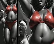 POV: Chubby Ebony Girls With Chocolate Butt They Tease You with Dirty Talk at a Rave Party / Comic / Toons / from big chocolate booty pov