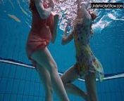 Bubarek and Birtakik enjoy eachother in the pool from defloration s