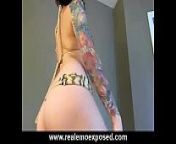 Tattooed Eve&rsquo;s Slow Cherokee Striptease from evee