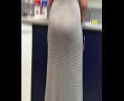 long dress back side of this girl at work from girls no dress