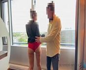 business trip risky hotel window sex - business bitch from sexy blouse sex auntys