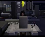 Ebony Cutie Jerks off to Porn - Sims 4 from porn sim