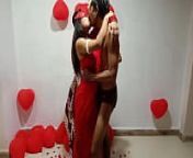 Newly Married Indian Wife In Red Sari Celebrating Valentine With Her Desi Husband - Full Hindi Best XXX from www marathi bhabhi in sex house feet and fuck video