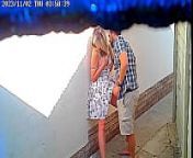 Daring couple caught fucking in public on cctv camera from lodage cctv camera sex