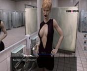 All sex Scenes of Nora - Drams of Desires Game - Alex Fucking All 3 Holes of Nora inside ladies Washroom from animated sex mobile video