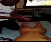 indian wife neha getting massaged by a from neha massage