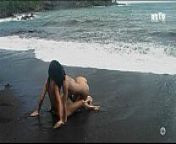 Libertinages - Two cute naked girls having romantic softcore kissing fun on the beach from two girl nude kiss