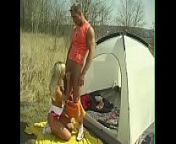 Natural friends camping and have sex from sexy camp