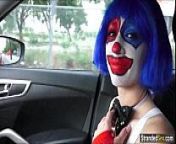 Teen Mikayla the clown shows stranger her pierced nipples from nipples show in car