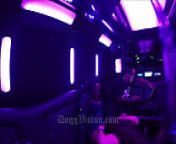 Women Eating Pussy On a Party Bus from boob on bus
