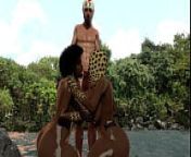 tribal big afro tits and ass from african naked tribal woman